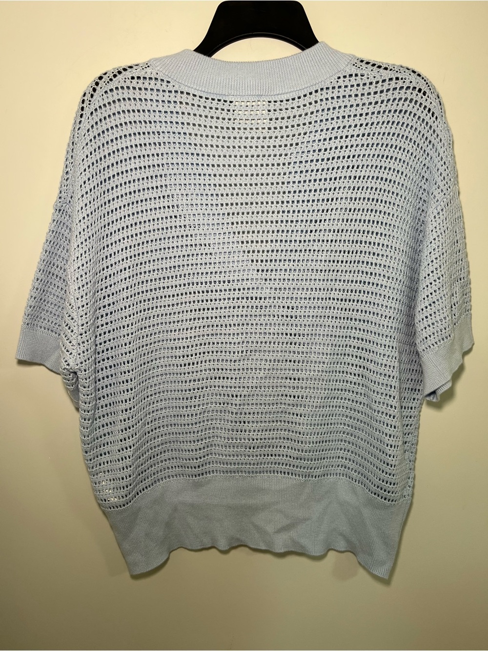 Varley Callie Knit Top Light Blue Size M - Picture 5 of 9